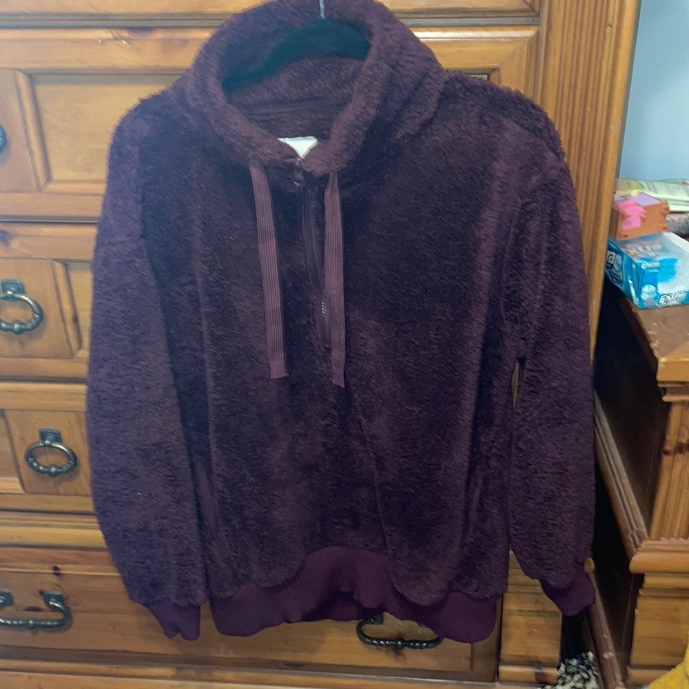Large Purple cozy sherpa
